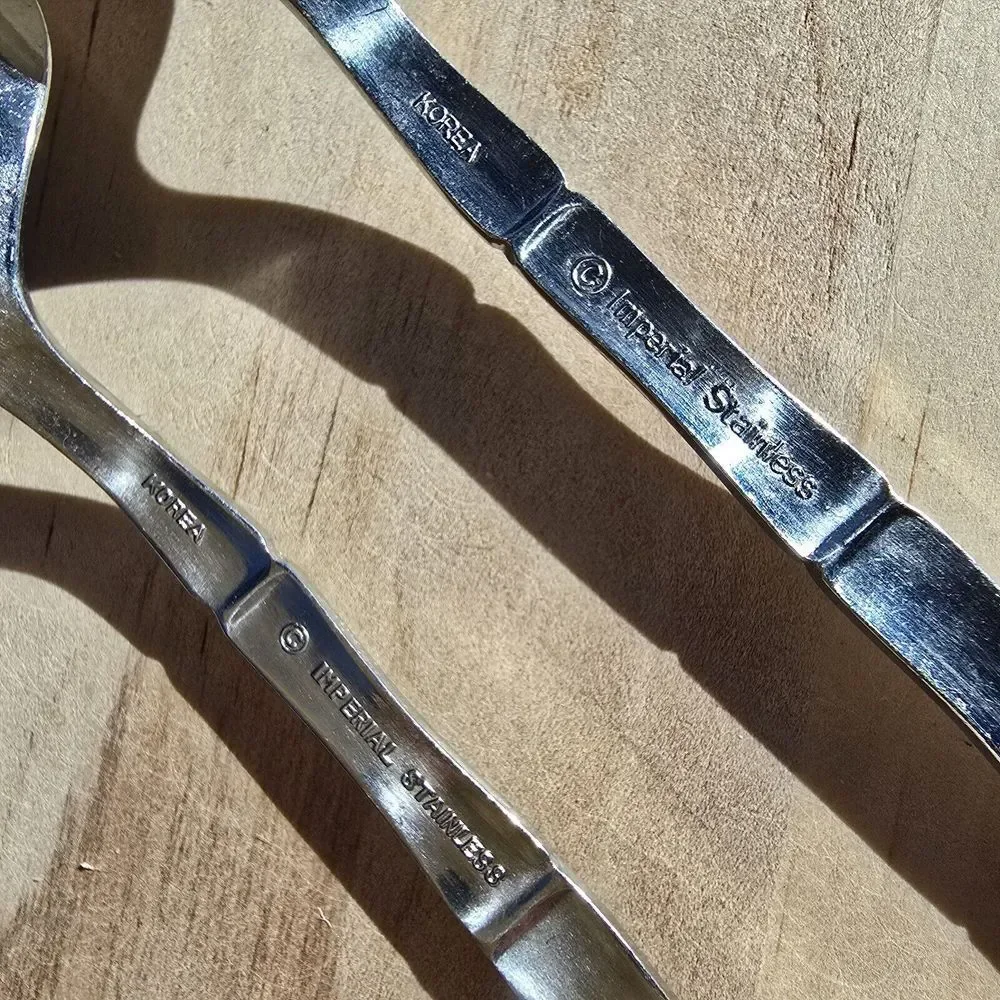 Tahitian‎ (Stainless)by Imperial Intl Bamboo Korea 3 Spoon Lot Discontinued...